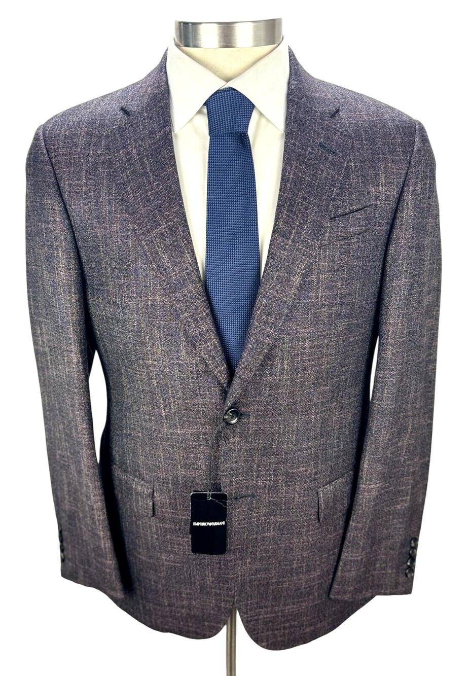 Emporio Armani Sport Coat 40 R Mens Purple Wool Viscose G Line Blazer Two Button